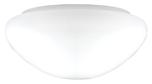 Westinghouse 8704640 Matter Pilz-Opalschirm aus weißem Glas, Westinghouse 72152 Ersatzglas für Deckenventilatoren, 25.1 x 25.1 x 11.51 cm von Westinghouse Lighting