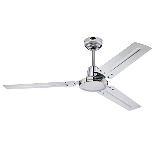 Westinghouse Lighting Deckenventilator Industrial Chrom | 122 cm | Leistungsstarker Luftumwälzer mit 4-Stufen Wandschalter | Robustes Chrom-Design Westinghouse Lighting Deckenventilator Industrial Chrom | 122 cm | Leistungsstarker Luftumwälzer mit 4-Stufen Wandschalter | Robustes Chrom-Design von Westinghouse