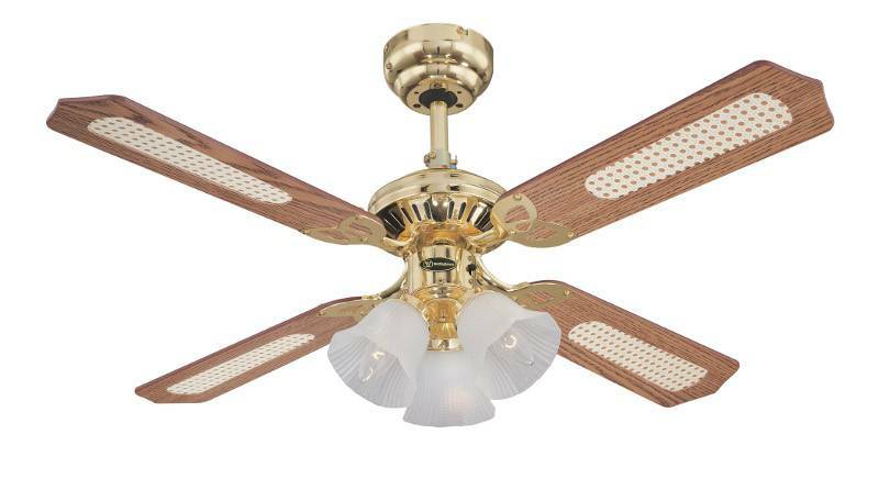 B-Ware Westinghouse Princess Trio Deckenventilator Deckenlampe Lampe Ventilator Holz von Westinghouse