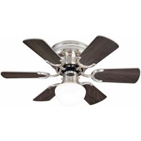Deckenventilator Petite Nickel 76 cm mit Licht von Westinghouse