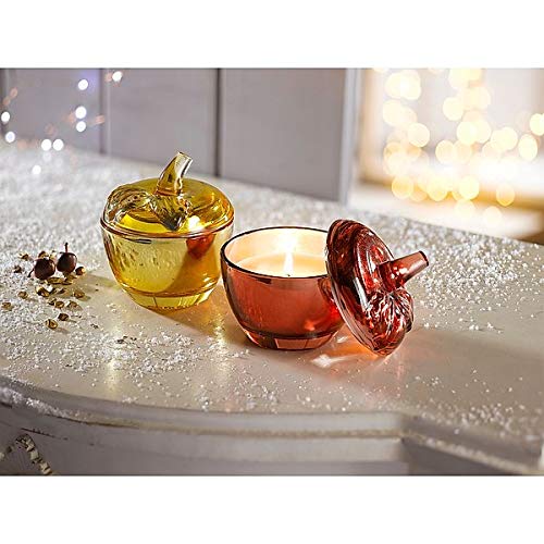 Duftkerze im Glas im 2er-Set | 2 typische Winter-Aromen | Vanille & Bratapfel | Höhe 10 cm | Brenndauer jeweils ca. 20 Stunden von Westinghouse