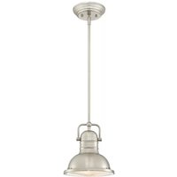 Gebraucht] Westinghouse Hängeleuchte Boswell Nickelfarben Gebürstet Hängelampe Lampe E27798 B-Ware von Westinghouse