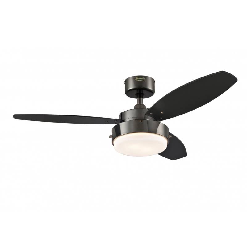 WESTINGHOUSE Deckenventilator Alloy Gun Metal 105 cm mit Beleuchtung und Zugketten von Westinghouse