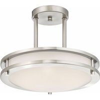 Dimmbare led Deckenleuchte Lauderdale 30 cm Nickel von Westinghouse