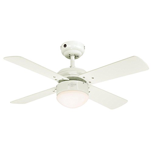 Westinghouse Lighting 7242040 Deckenventilator mit Beleuchtung, Metall, 17 watts, 90 x 90 x 38 cm, Ausführung in Weiß mit Wendeflügeln in Hellem Ahorn/Weiß Westinghouse Lighting 7242040 Deckenventilator mit Beleuchtung, Metall, 17 watts, 90 x 90 x 38 cm, Ausführung in Weiß mit Wendeflügeln in Hellem Ahorn/Weiß von Westinghouse