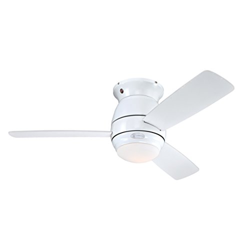 72180 Halley 112 cm weißer Deckenventilator, Beleuchtung mit Opal-Milchglas von Westinghouse