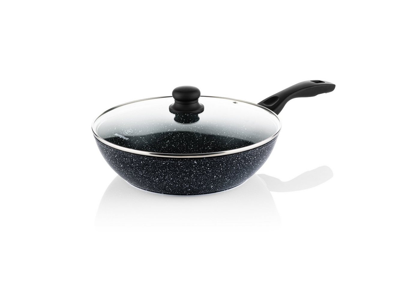 Westinghouse Wok Black Marble, Aluminium, Induktionsgeeignet,Ergonomischer Griff,Spülmaschinenfest von Westinghouse