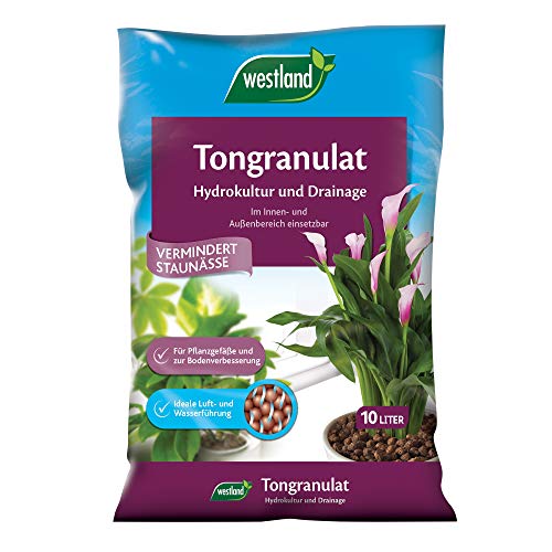 Westland Tongranulat, 10 l – Pflanzgranulat ideal für Hydrokultur, Drainage Substrat ohne chemische Zusätze, für Innen- und Außenbereich von Westland