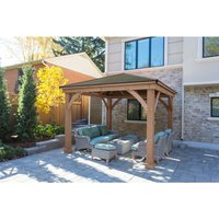 Holzpavillon Devon 12x14, natur, 365 x 427 x 317 cm (l x b x h) - Westmann von Westmann