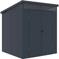 Westmann - Kunststoff Gerätehaus Topia m mit Pultdach Anthrazit 2x2 m von Westmann