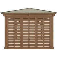 Seitenwand für Holzpavillon Devon 12x12 und 12x14 natur - Westmann von Westmann