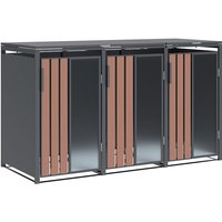 Status 3 Metall Mülltonnenbox 3er 3x240 l Anthrazit - Westmann von Westmann