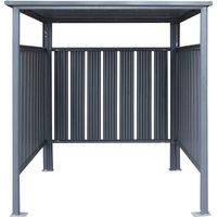 WESTMANN Kaminholzregal anthrazit, auch als Fahrrad- oder Rauchunterstand von Westmann