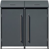 WESTMANN Mülltonnenbox "Moderna 2" Platz für 2 Mülltonnen je 240 L, BxHxT: 139x83x135 cm von Westmann