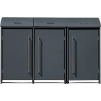 WESTMANN Mülltonnenbox "Moderna 3" Platz für 3 Mülltonnen je 240 L, BxHxT: 211x83x135 cm von Westmann