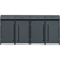 WESTMANN Mülltonnenbox "Moderna 4" Platz für 4 Mülltonnen je 240 L, BxHxT: 278x83x135 cm von Westmann