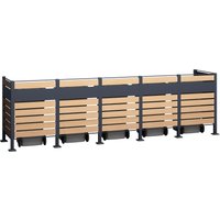 WESTMANN Mülltonnenbox "Planum" Platz für 5 Mülltonnen je 240 L von Westmann