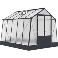 Westmann - Aurora 810 Gewächshaus mit Fundament Anthrazit 3x3 m von Westmann