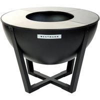 Westmann Feuerstelle mit Grill Premium schwarz Metall H/D: ca. 62x81 cm Westmann Feuerstelle mit Grill Premium schwarz Metall H/D: ca. 62x81 cm von Westmann