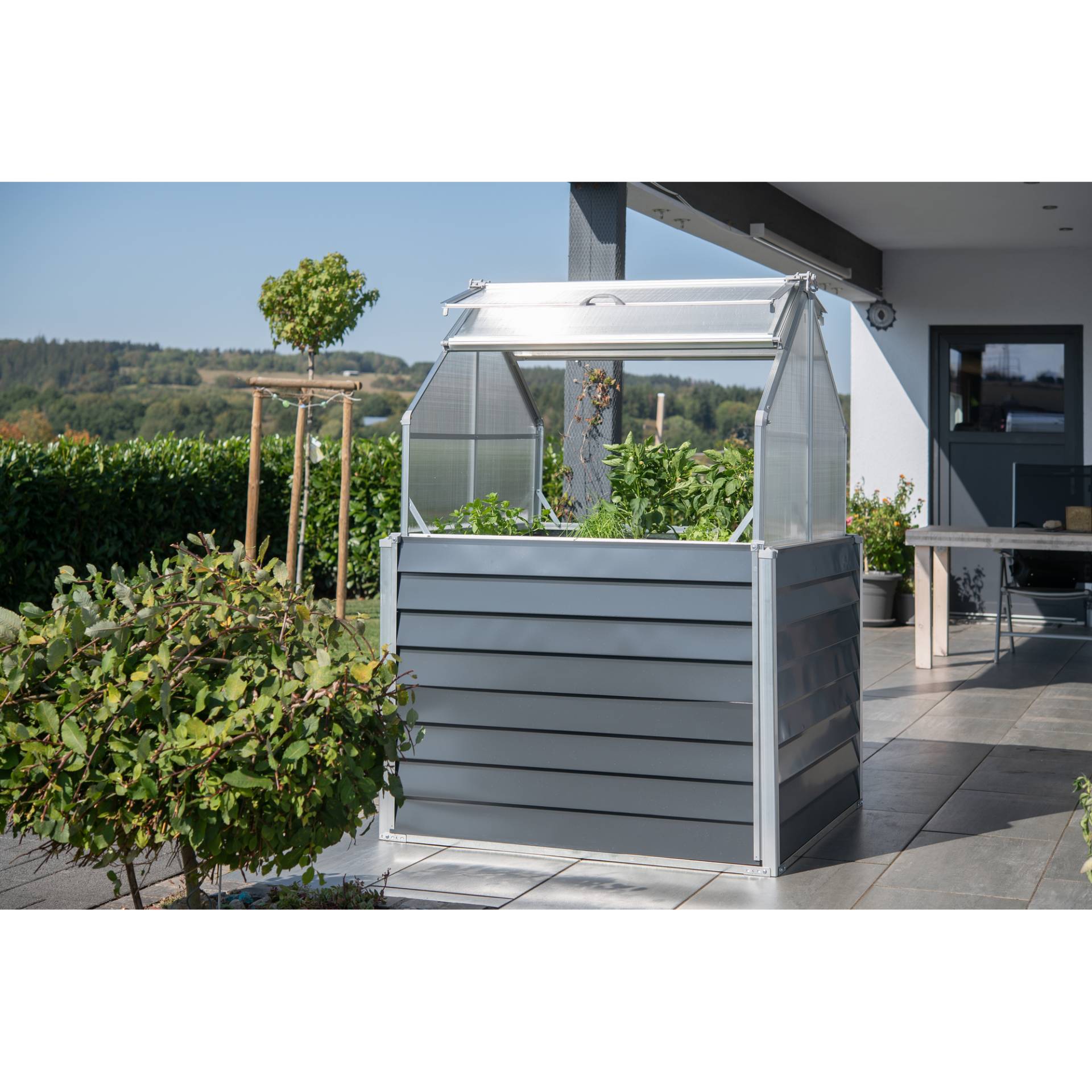 Westmann Hochbeet 'Store & Grow' Metall anthrazit 120 x 120 x 169 cm Westmann Hochbeet 'Store & Grow' Metall anthrazit 120 x 120 x 169 cm von Westmann