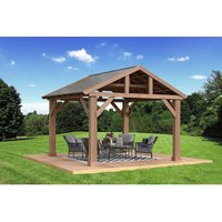 Westmann Holzpavillon »Yukon«, BxHxT: 427 x 330 x 366 cm - beige von Westmann