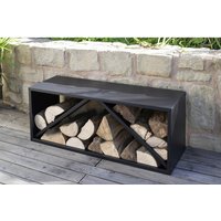 Westmann Kaminholzregal, BxHxL: 104 x 40 x 34,5 cm, schwarz von Westmann