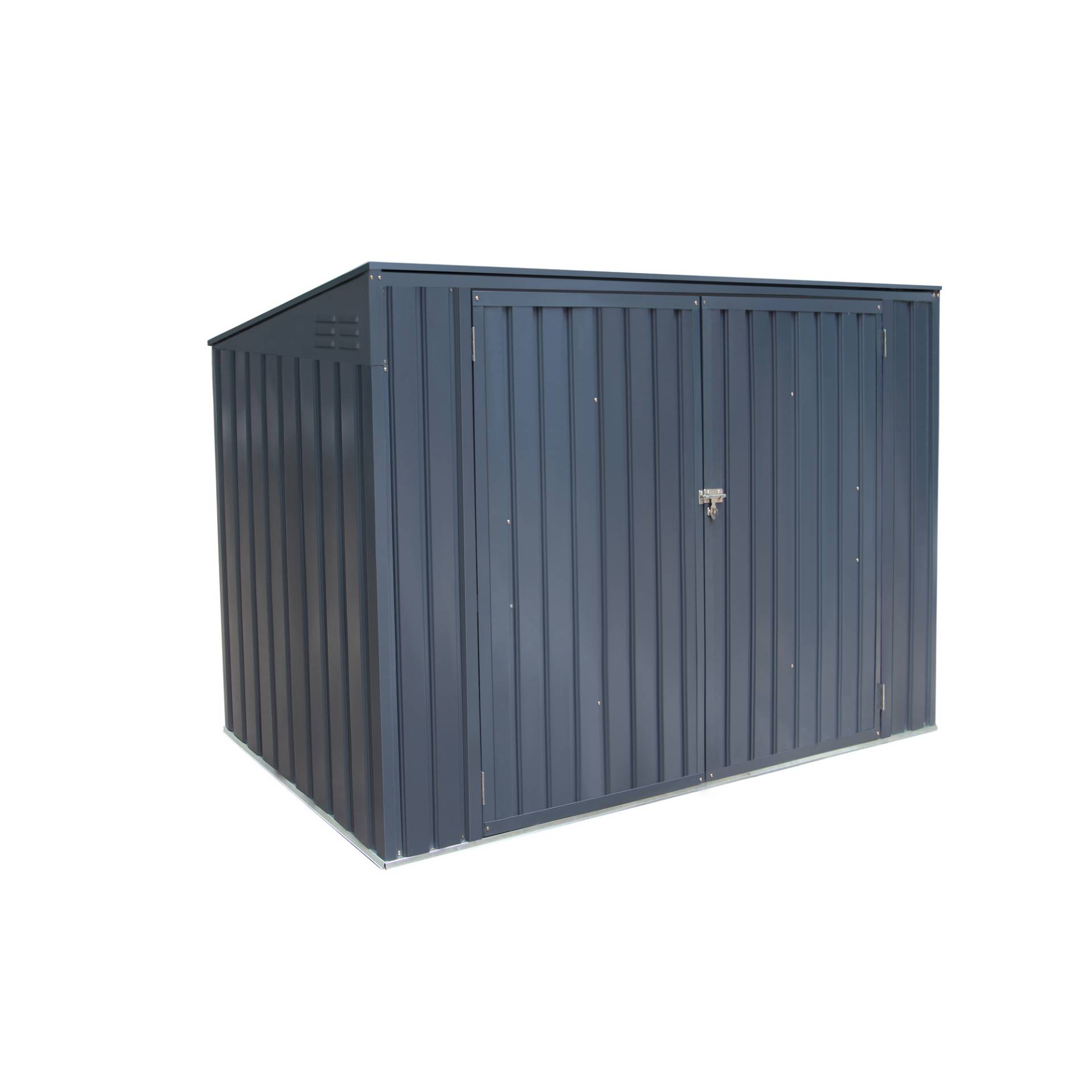 Westmann Mülltonnenbox '7 x 3' dunkelgrau Metall 100 x 235 x 131 cm Westmann Mülltonnenbox '7 x 3' dunkelgrau Metall 100 x 235 x 131 cm von Westmann