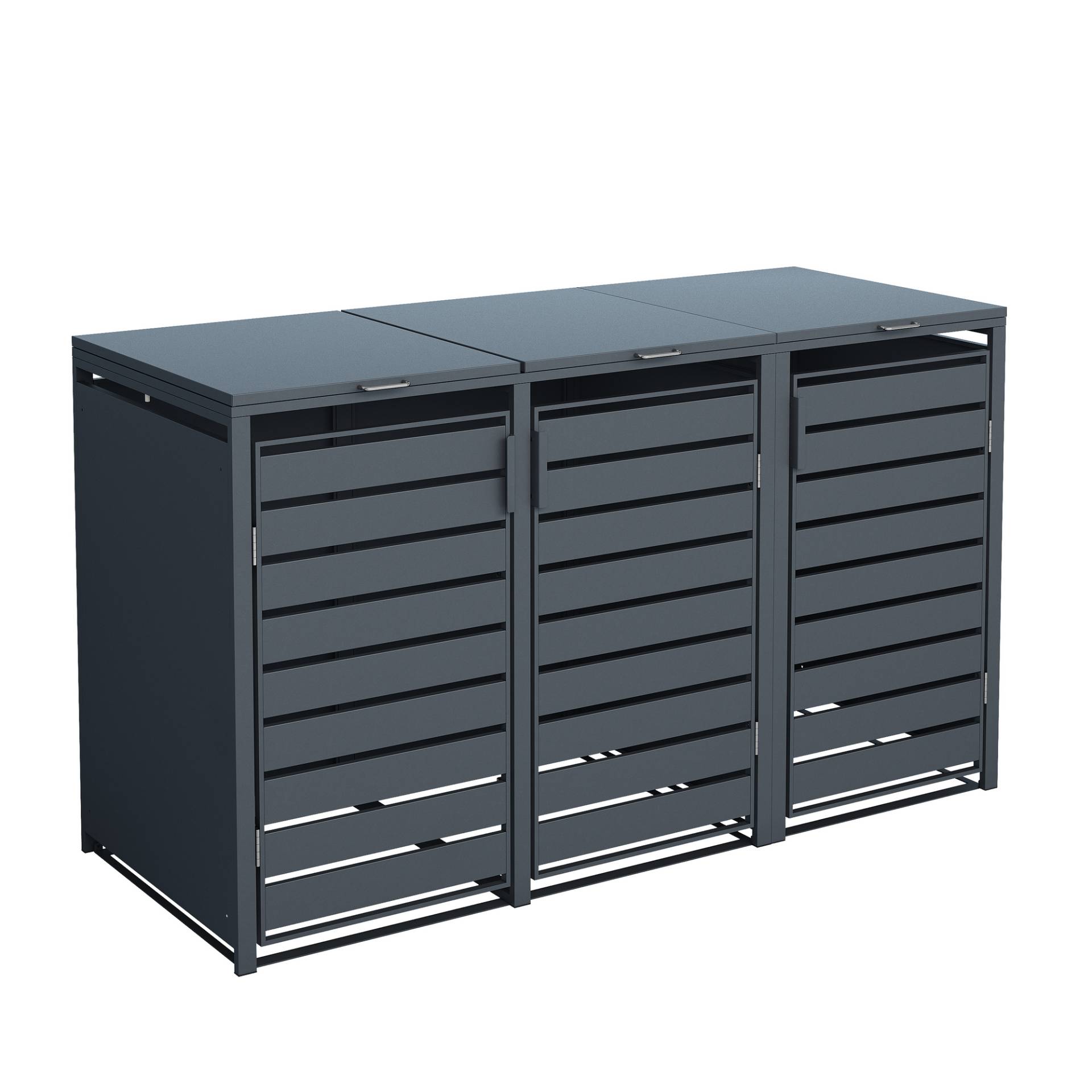 Westmann Mülltonnenbox 'Kubus' anthrazit Stahl 200 x 80 x 116 cm Westmann Mülltonnenbox 'Kubus' anthrazit Stahl 200 x 80 x 116 cm von Westmann