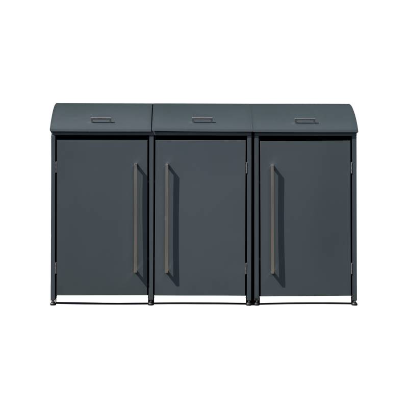 Westmann Mülltonnenbox 'Moderna 3' anthrazit 83 x 211 x 135 cm von Westmann