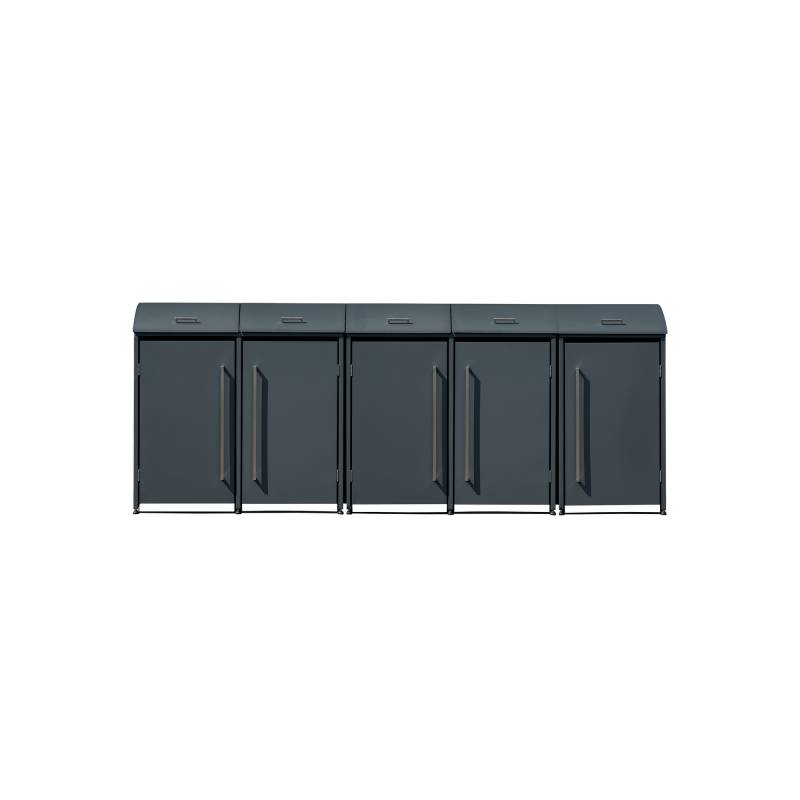 Westmann Mülltonnenbox 'Moderna 5' anthrazit 83 x 350 x 135 cm von Westmann