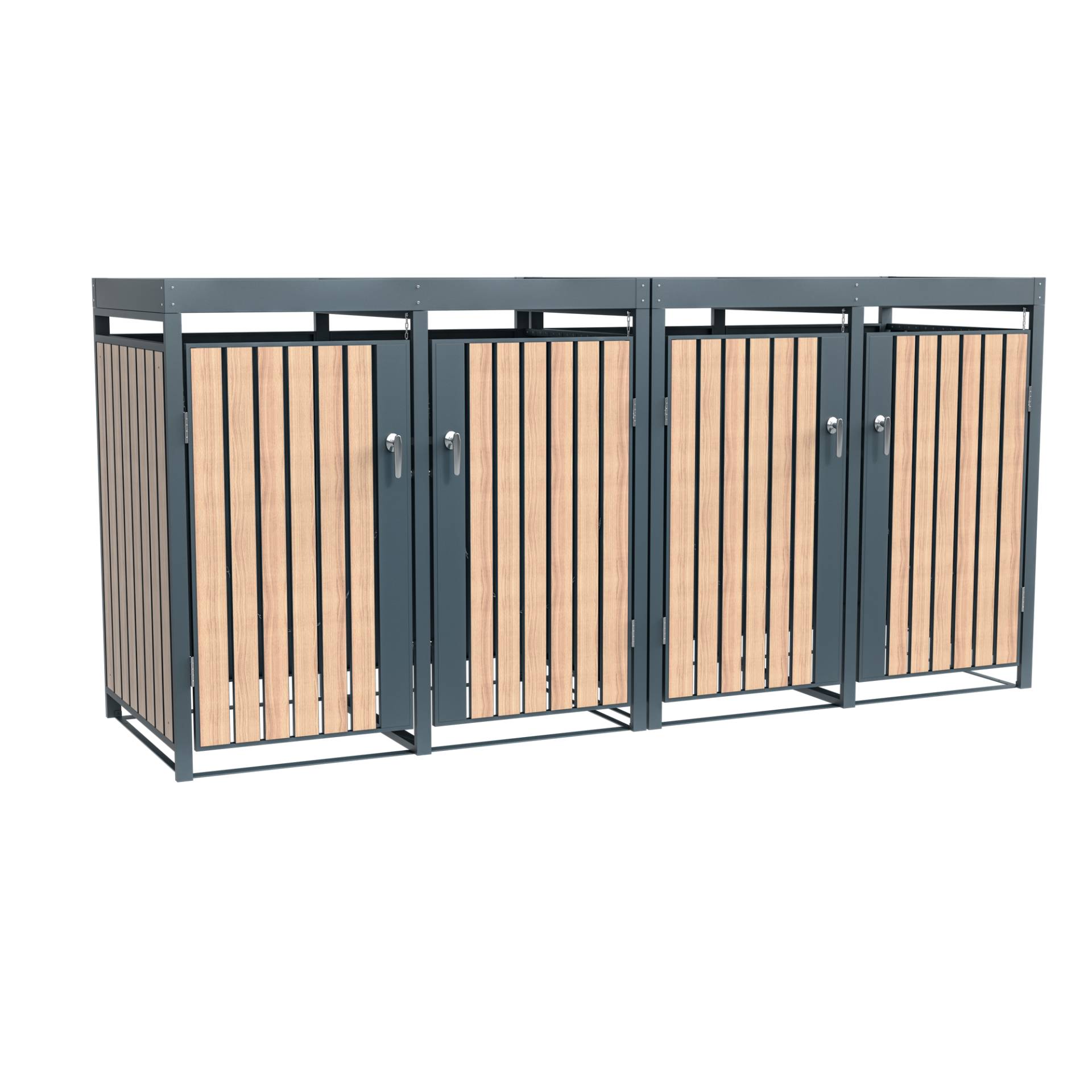 Westmann Mülltonnenbox 'Planta' bepflanzbar anthrazit/Holzoptik 84 x 264 x 124 cm Westmann Mülltonnenbox 'Planta' bepflanzbar anthrazit/Holzoptik 84 x 264 x 124 cm von Westmann