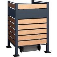 Westmann Mülltonnenbox »Planum«, BxHxT: 90 x 120 x 90 cm, für 1 x 240 L Mülltonne, Stahl - braun von Westmann