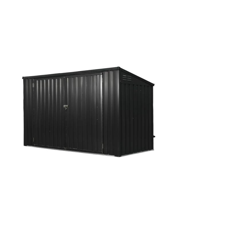 Westmann Mülltonnenbox dunkelgrau Metall für 2 Mülltonnen a' 240 l 100 x 172 x 131 cm von Westmann