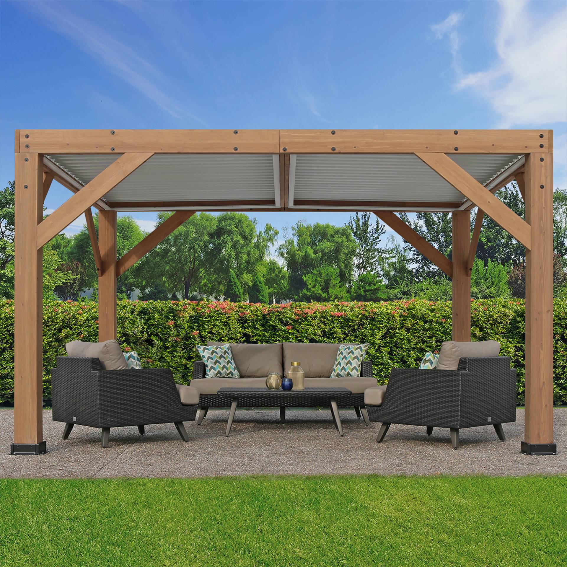 Westmann Pavillon 'Karl' naturfarben 335 x 251 x 396 cm Westmann Pavillon 'Karl' naturfarben 335 x 251 x 396 cm von Westmann