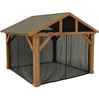 Westmann Pavillon-Moskitonetz Yukon schwarz Kunststoff von Westmann