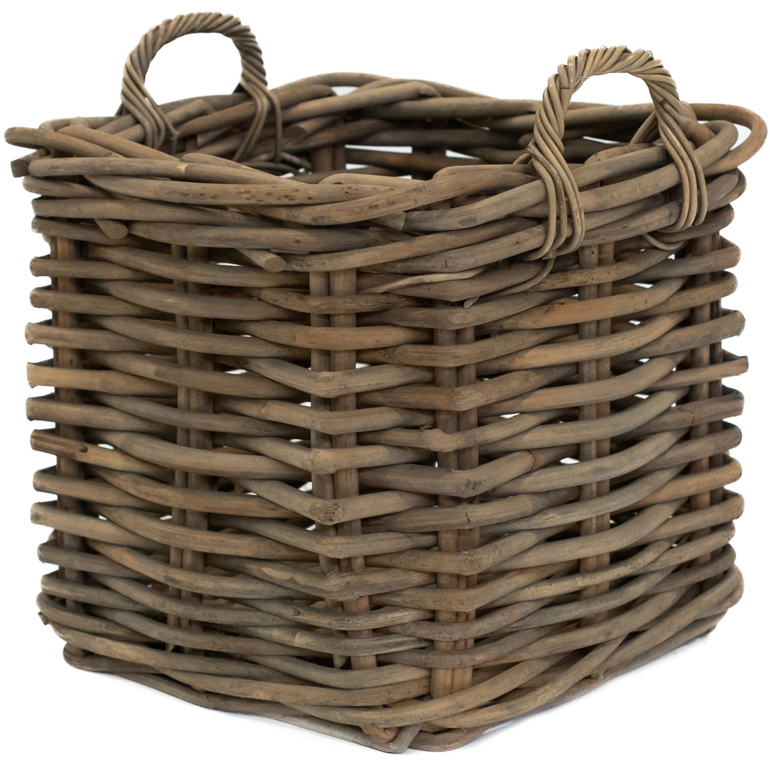 Westmann Rattan Kaminholzkorb Vida L Braun 50x50x45 cm von Westmann