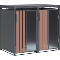 Westmann Status 2 Metall Mülltonnenbox 2er 2x240 L Anthrazit von Westmann