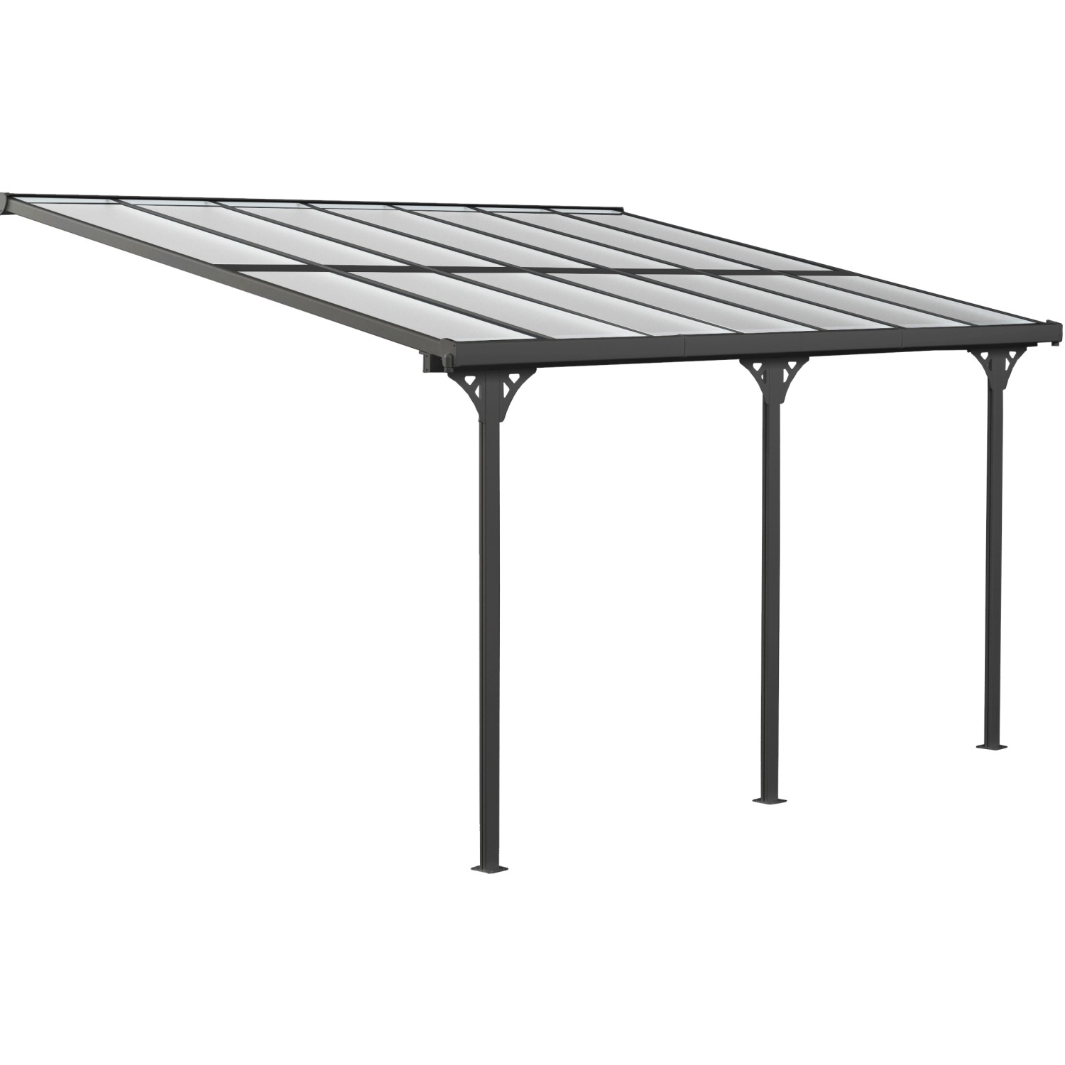 Westmann Terrassendach Aluminium B x T: 435 cm x 300 cm Schwarz von Westmann