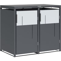 Westmann Tonus 2 Metall Mülltonnenbox 2er 2x240 L Anthrazit von Westmann