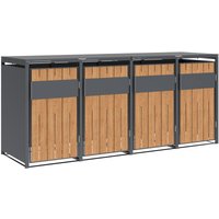 Westmann Varius 4 Metall Mülltonnenbox 4er 4x240 L Holzoptik Westmann Varius 4 Metall Mülltonnenbox 4er 4x240 L Holzoptik von Westmann