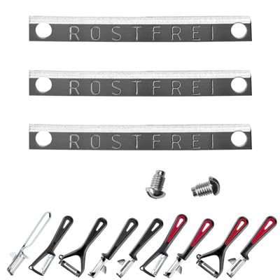 Westmark Ersatzteilset, 3 Klingen + 2 Schrauben, für diverse Westmark Schäler, Edelstahl, 11062250 von Westmark