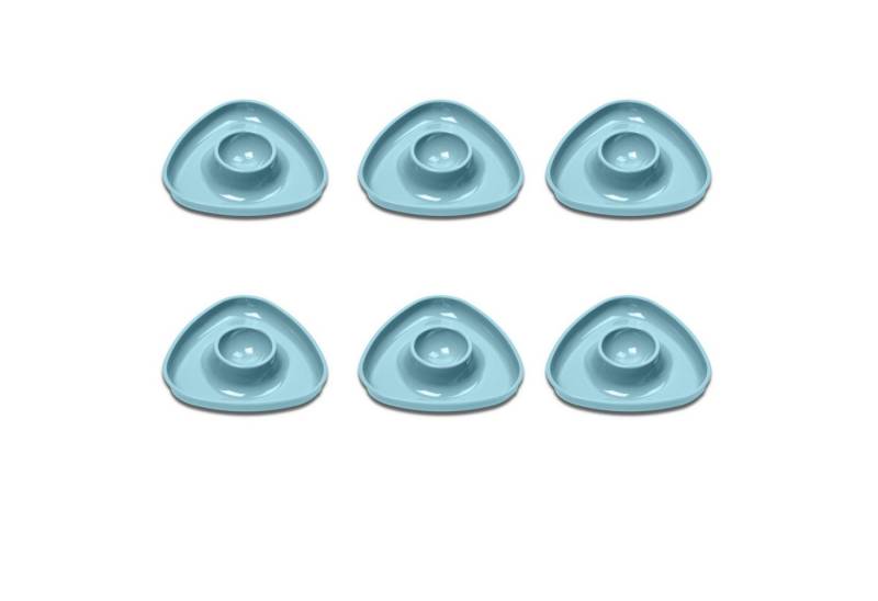 WESTMARK Eierbecher 6 Stk., dreieckig, stapelbar, Tri, Blau von Westmark