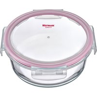 WESTMARK Frischhaltedose "Glas-Frischhaltedose, 650 ml, rund" 1 Stk. tlg. mikrowellen- und ofenfest von Westmark