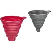 WESTMARK Trichter-Set Silikon 2teilig rot + grau von Westmark