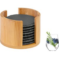 WESTMARK Untersetzer Naturschiefer Ø10cm in Bambusbox 8Stück WESTMARK Untersetzer Naturschiefer Ø10cm in Bambusbox 8Stück von Westmark