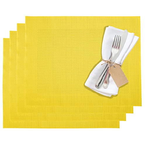 Westmark, Tischsets/Platzsets, 4 Stück, 42 x 32 cm, Synthetik, Gelb, Saleen Edition: Home, 01210247150 von Westmark