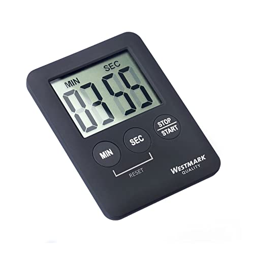 Westmark Kurzzeitmesser/Küchentimer, digital, magnetisch, bis 99 Minuten, Kunststoff, Schwarz, 10882280 von Westmark