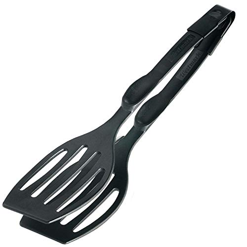 Westmark Doppel-Pfannenwender/Servierzange, Länge: 28,9 cm, Kunststoff, Duetto Flonal, Schwarz, 21002260 von Westmark