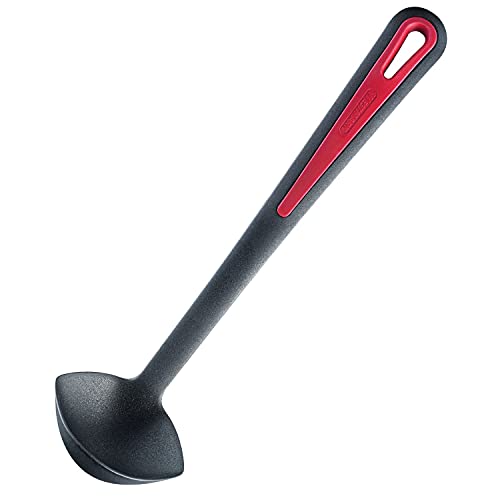 Westmark Soßenlöffel/Soßenkelle, Hitzebeständig bis 270 °C, PPA, Länge: 29 cm, Gallant Plus, Schwarz/Rot, 29542275 von Westmark