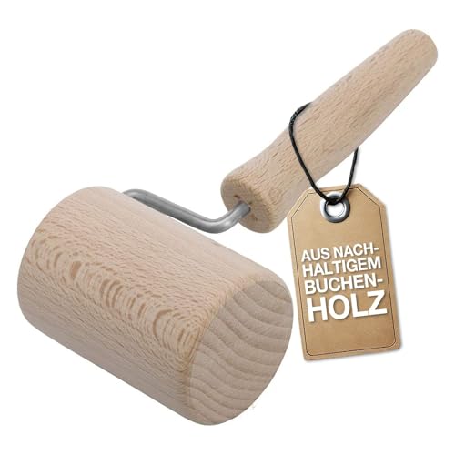 Westmark Backblech-/Teigroller, zylindrisch, für eckige Backformen, aus Buchenholz, ø 5,4 cm, Holz, Woody, Hellbraun, 30042270 von Westmark